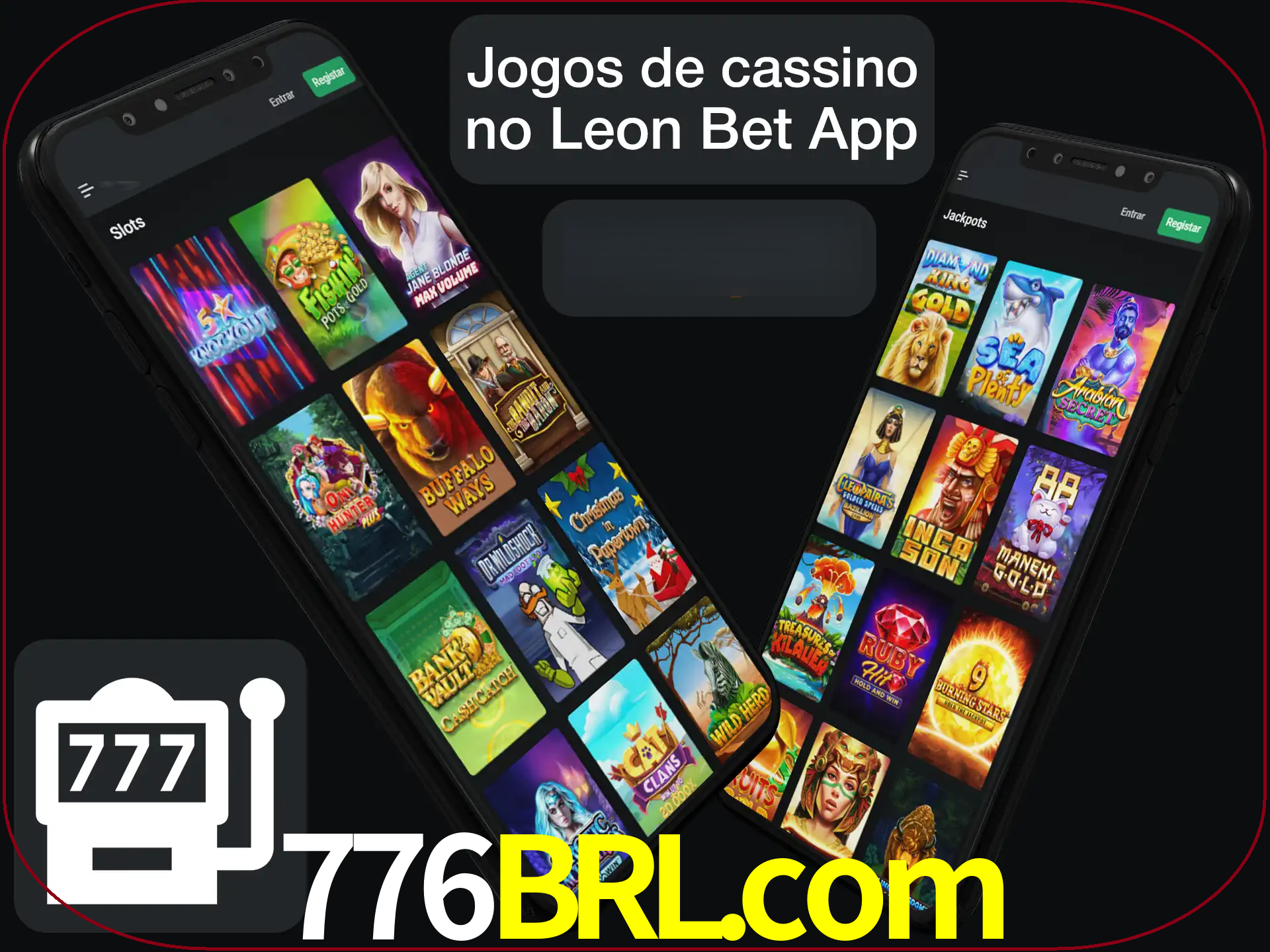 Escolha quais jogos de cassino jogar no app.
