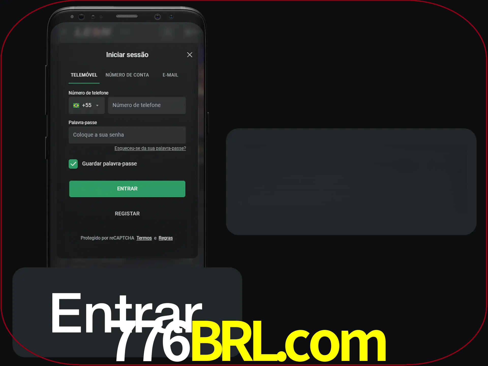 Faça o login para começar a apostar e jogar no cassino.