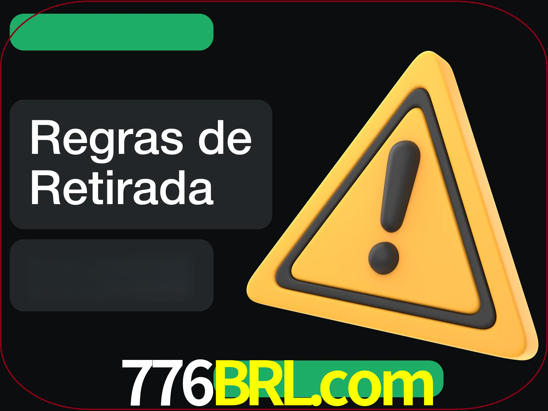 Leia as regras antes de fazer primeiro comdawal.